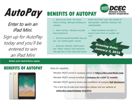 Autopay & Planting Guide