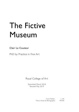 The Fictive Museum