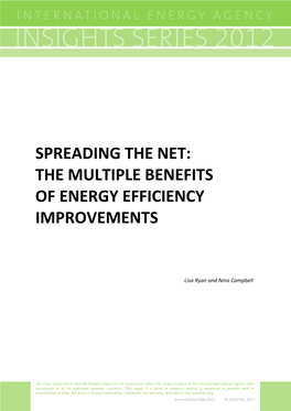 Spreading the Net: the Multiple Benefits of Energy Efficiency Improvements