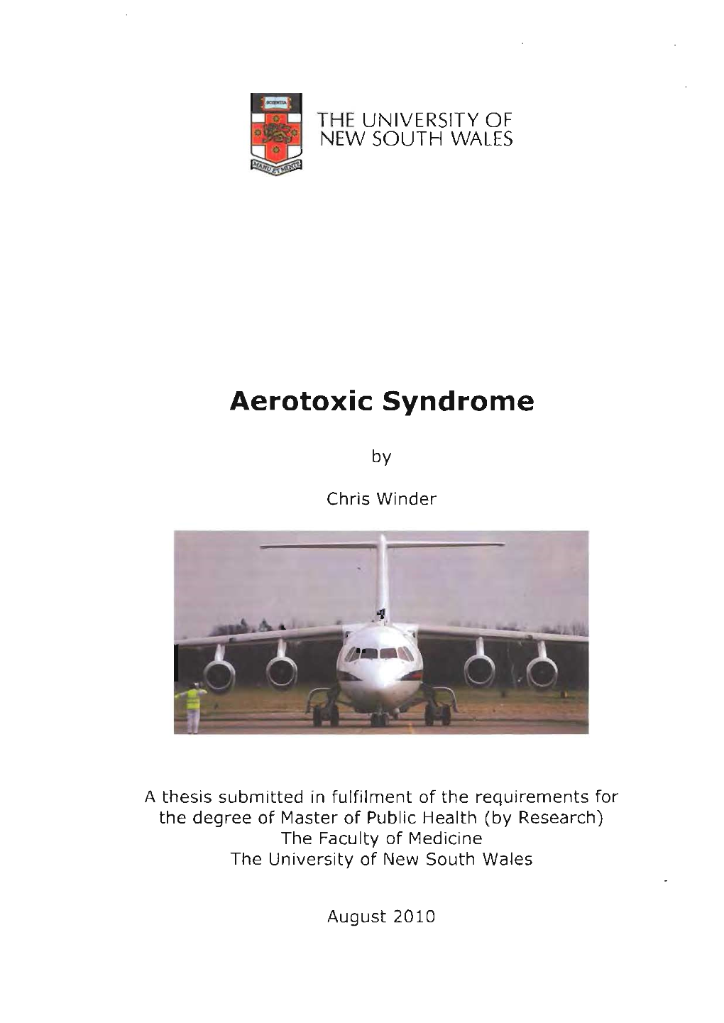 Aerotoxic Syndrome