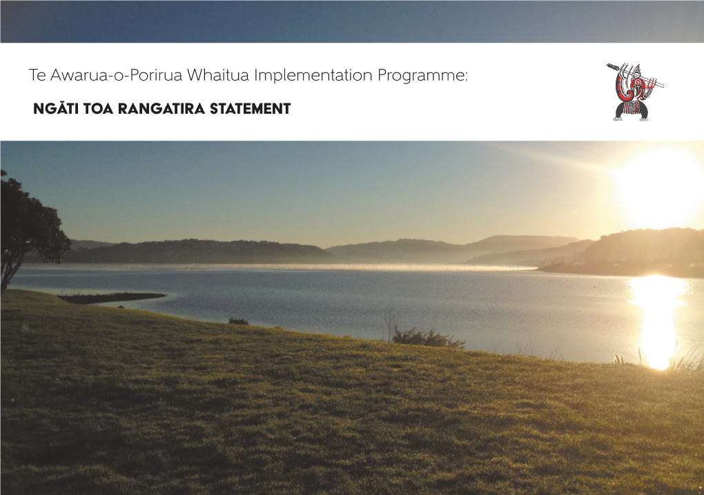 Te Awarua-O-Porirua Whaitua Committee, See Te Awarua-O-Porirua Whaitua Implementation Programme, Available from the Greater Wellington Website