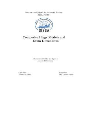 Composite Higgs Models and Extra Dimensions