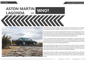 Aston Martin Lagonda.Cdr