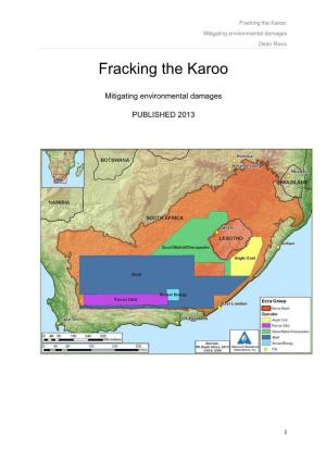 Fracking the Karoo: Mitigating Environmental Damages Dean Raviv