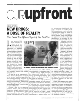 New Drugs: a Dose of Reality — the Press