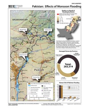 Pakistan: Effects of Monsoon Flooding