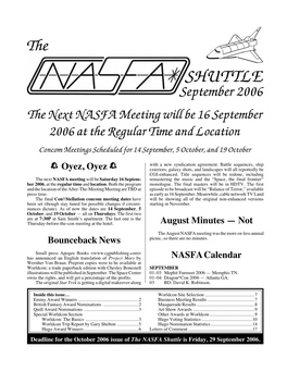 NASFA 'Shuttle' Sep 2006