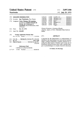 United States Patent (19) [11] 3,897,508 Tkatchenko (45) July 29, 1975