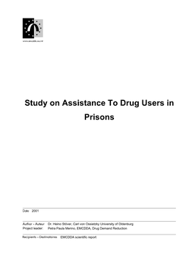 Study on Assistance to Drug Users in Prisons