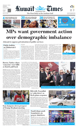 Mps Want Government Action Over Demographic Imbalance Adasani to Oppose Privatization of Public Services