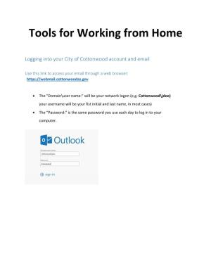 Tools for Working from Home