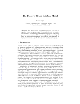 The Property Graph Database Model