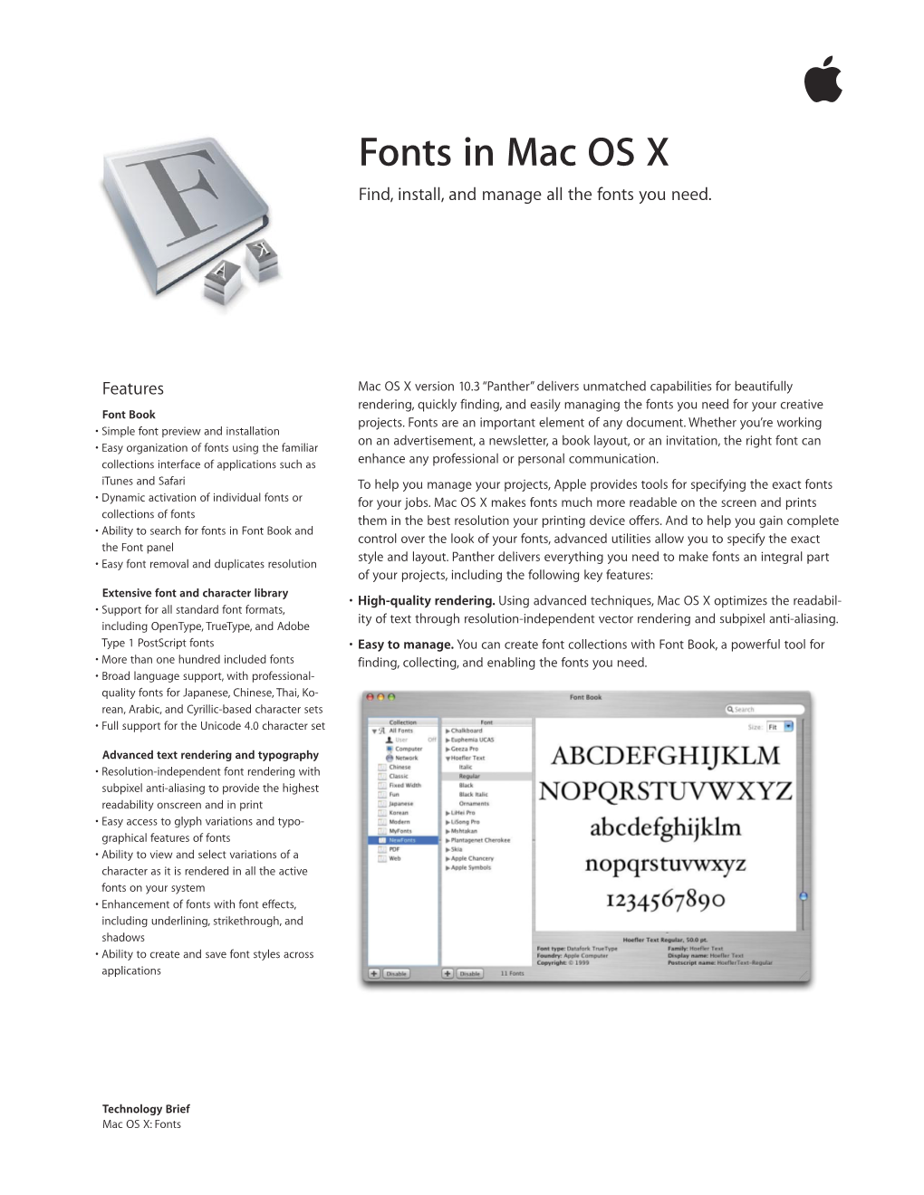 Fonts in Mac OS X Find, Install, and Manage All the Fonts You Need