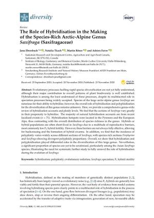 The Role of Hybridisation in the Making of the Species-Rich Arctic-Alpine Genus Saxifraga (Saxifragaceae)
