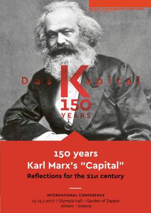 150 Years Karl Marx's “Capital”
