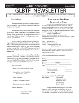 Glbtf Newsletter