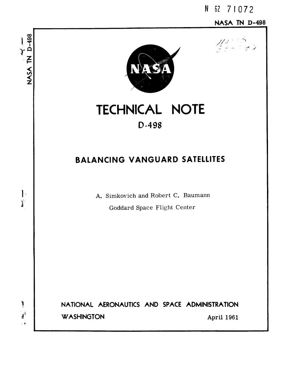 Technical Note D-498