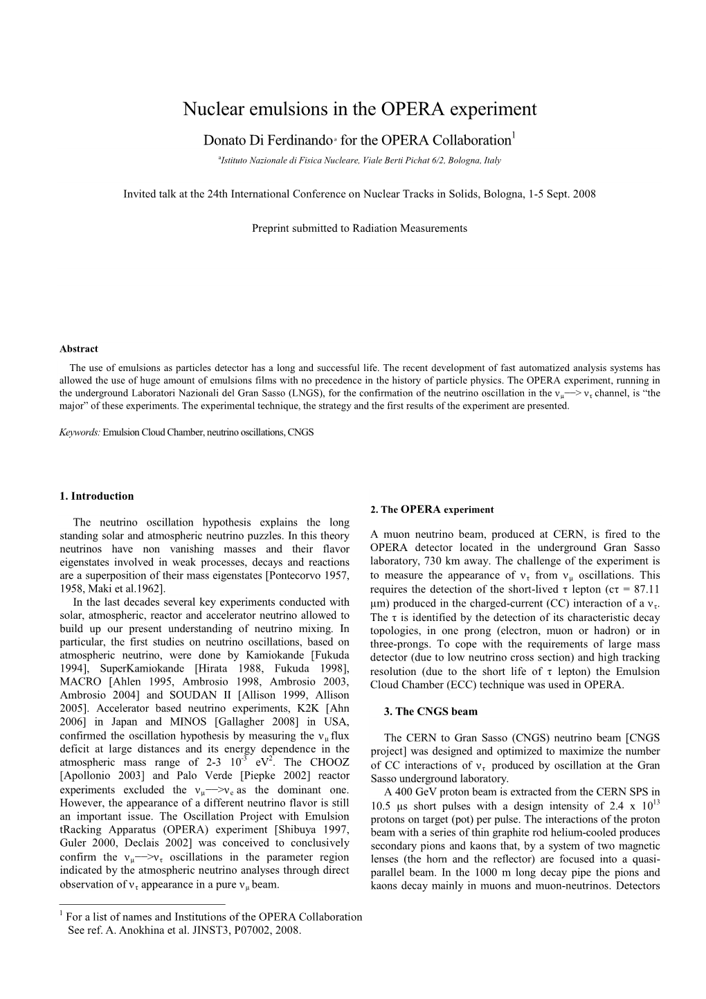 Nuclear Emulsions in the OPERA Experiment