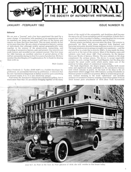 Of the Society of Automotive Historians, Inc