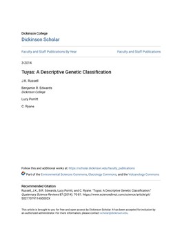 Tuyas: a Descriptive Genetic Classification