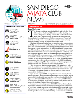San Diego Miata Club News July 2000