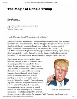 The Magic of Donald Trump by Mark Danner | the New York Review of Books
