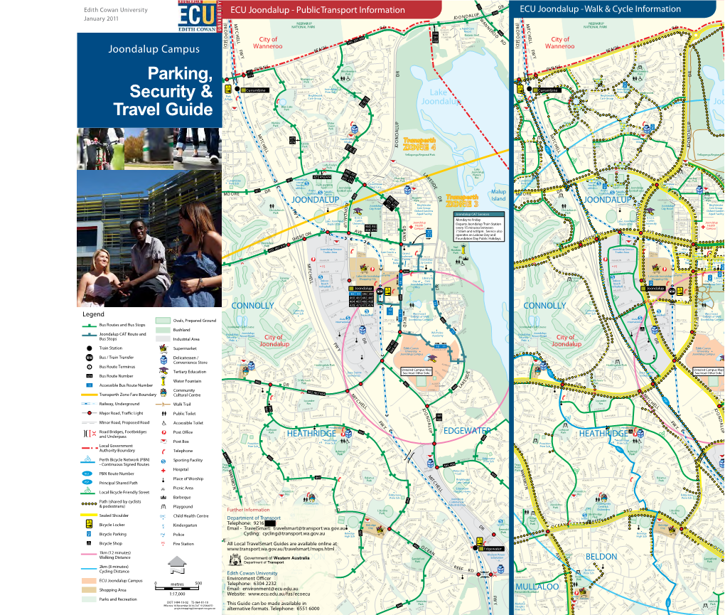 ECU Joondalup - Public Transport Information CL ECU Joondalup - Walk & Cycle Information