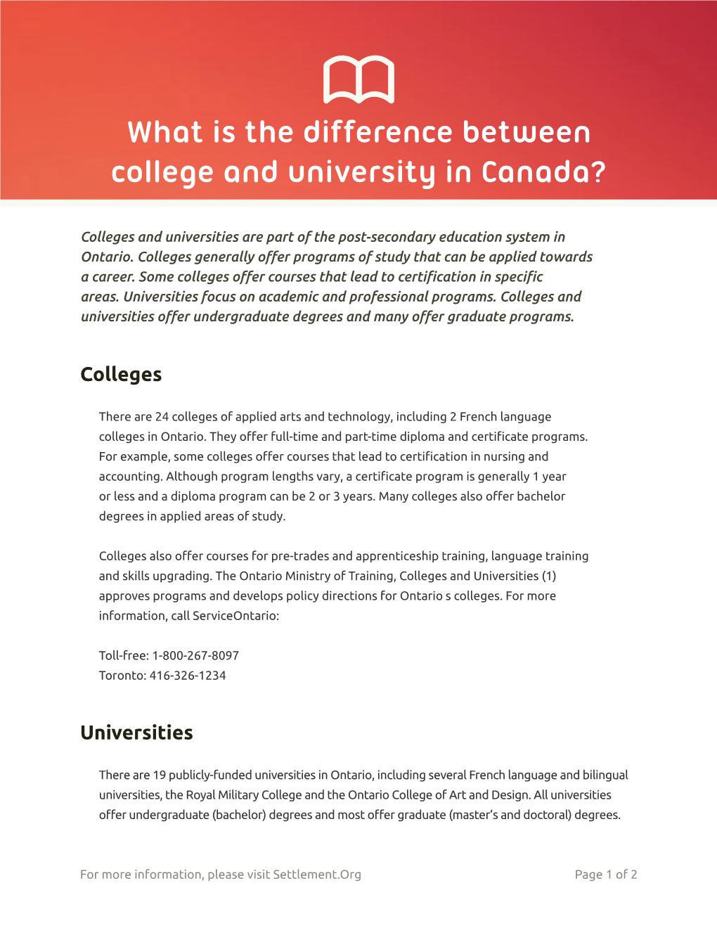 What Is the Difference Between College and University in Canada?