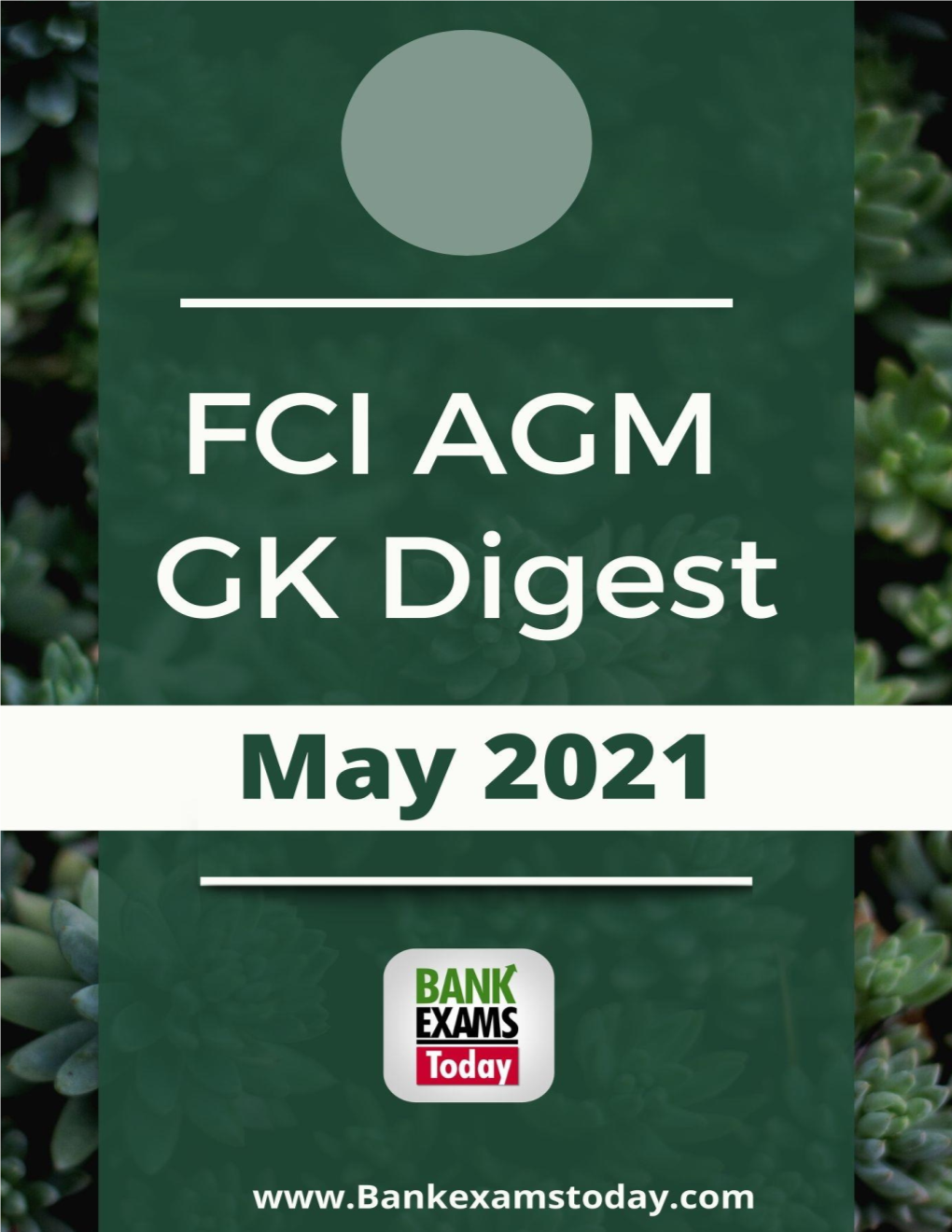 FCI AGM GK Digest: May 2021