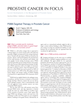 Prostate Cancer in Focus