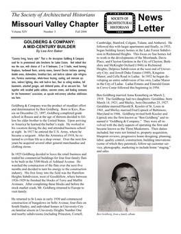 Eames in St. Louis / USPS Stamp / 2008 Fall Chapter Newsletter