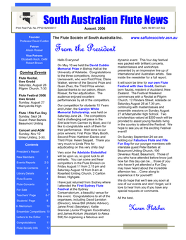 2006 August, SA Flute News
