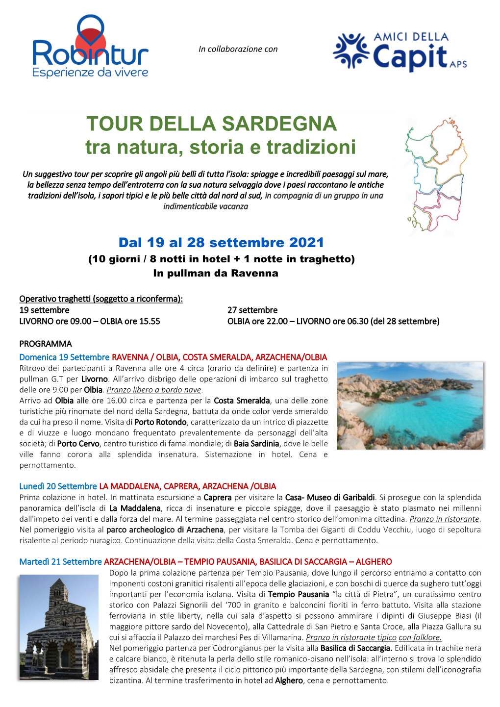 TOUR DELLA SARDEGNA Tra Natura, Storia E Tradizioni