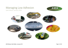 Managing Low Adhesion Sixth Edition, January 2018