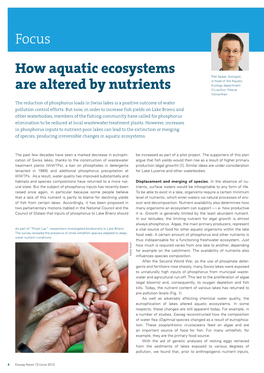 How Aquatic Ecosystems Are Altered by Nutrients