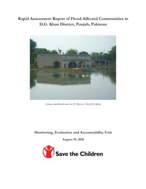 Rapid Assessment Report of Flood-Affected Communities in D.G. Khan District, Punjab, Pakistan