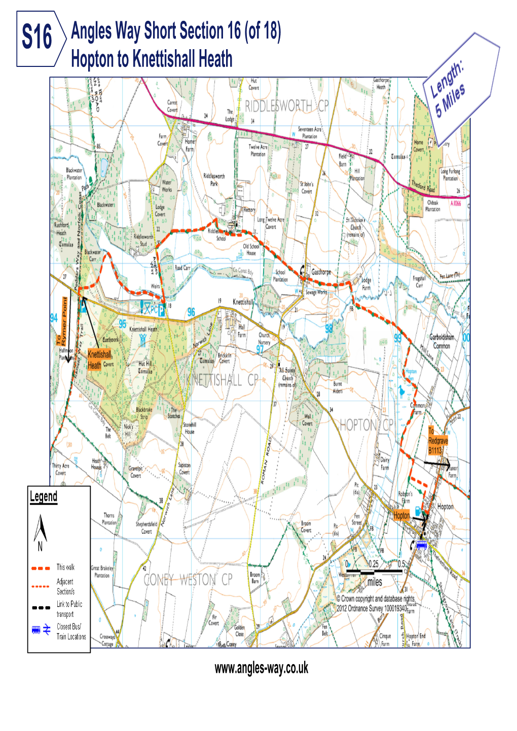 Angles Way Short Section 16 (Of 18) Hopton to Knettishall Heath