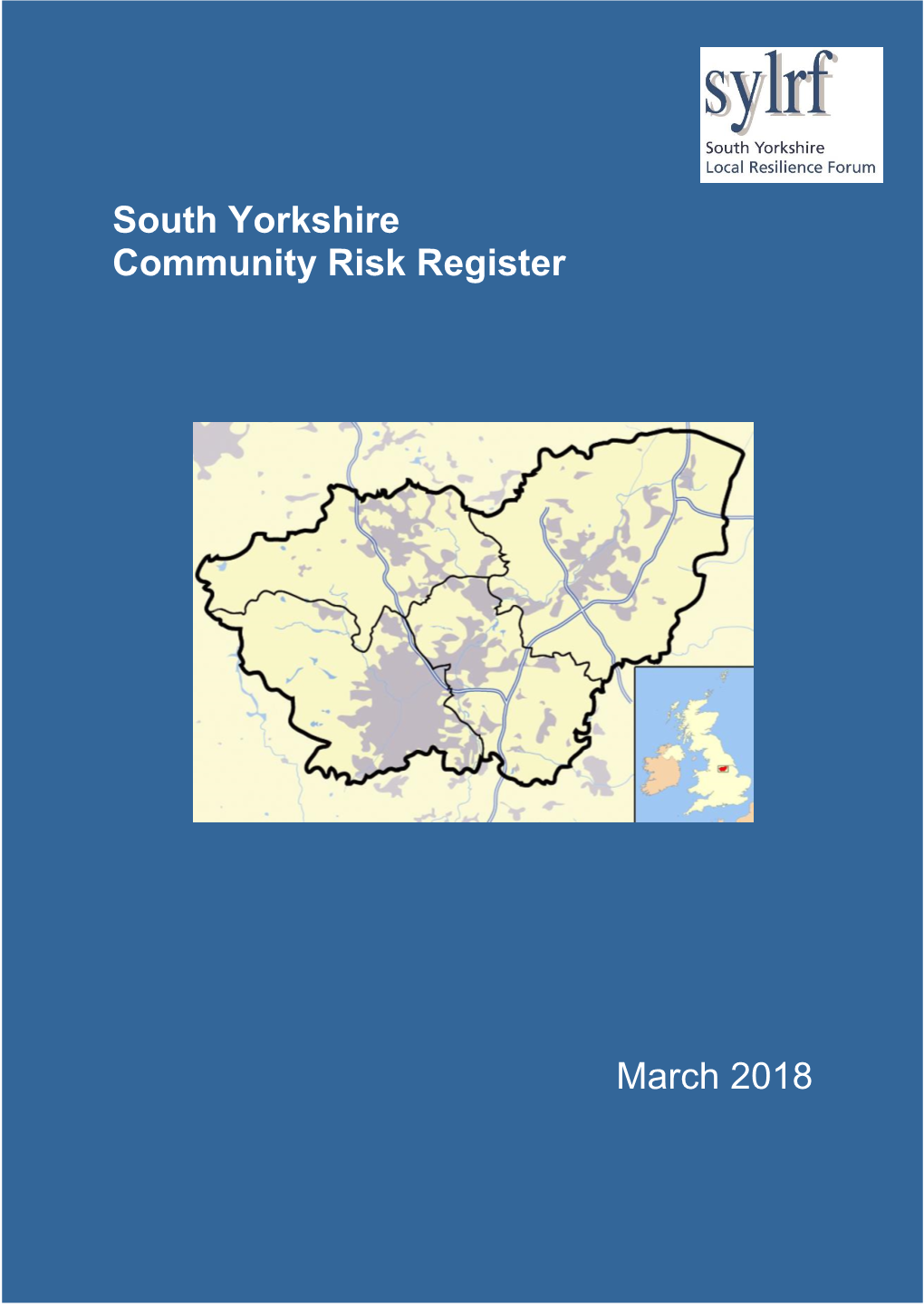South Yorkshire Community Risk Register March 2018