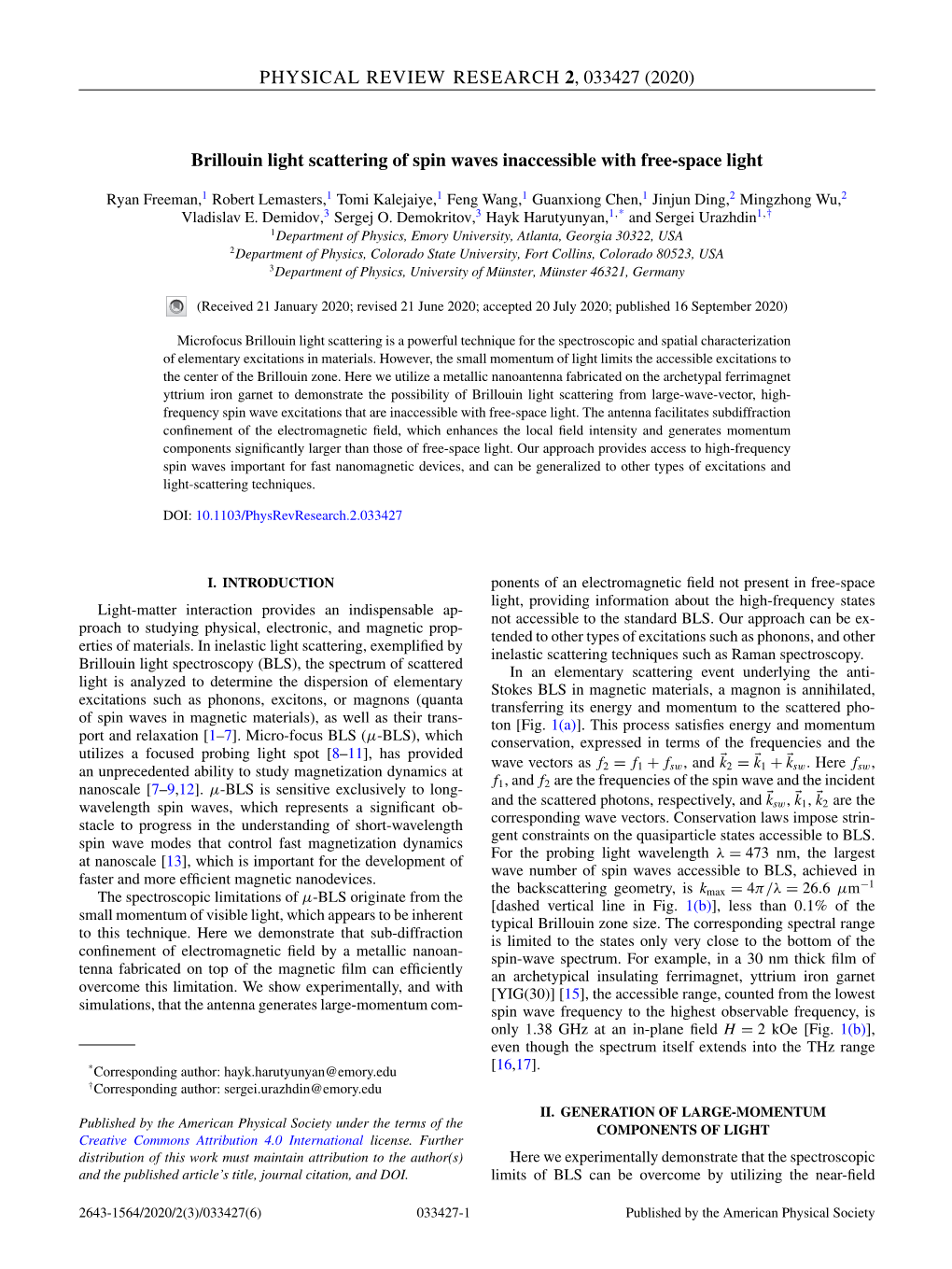 Brillouin Light Scattering of Spin Waves Inaccessible with Free-Space Light