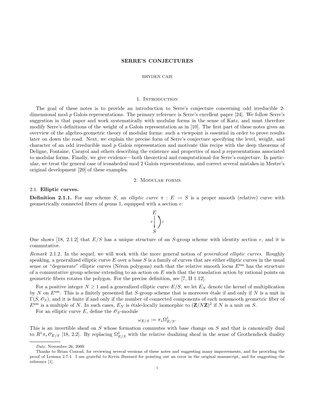 Serre's Conjecture