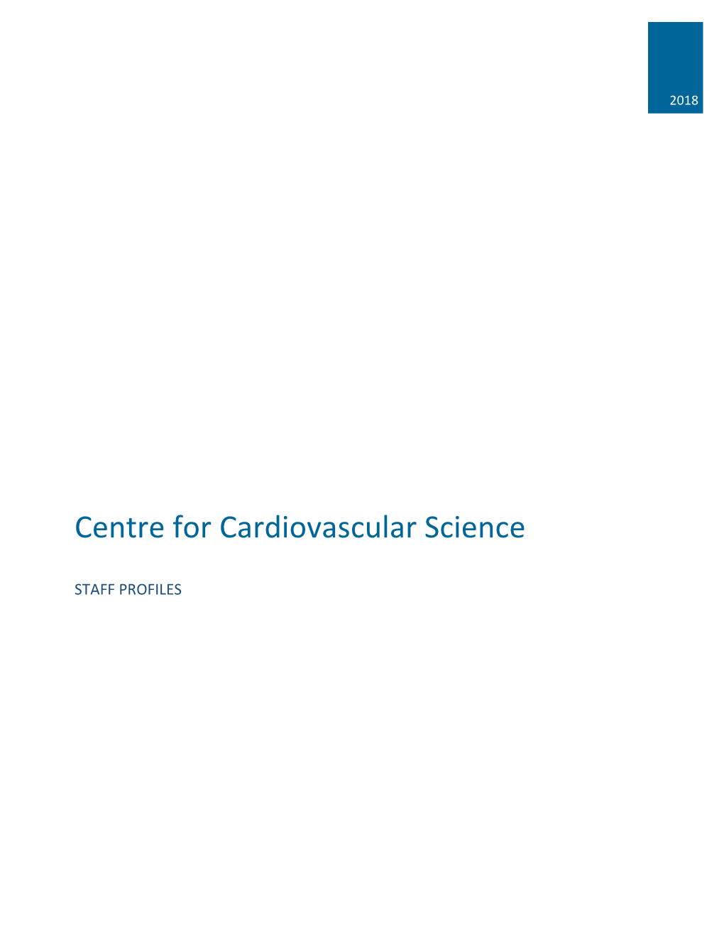 Centre for Cardiovascular Science