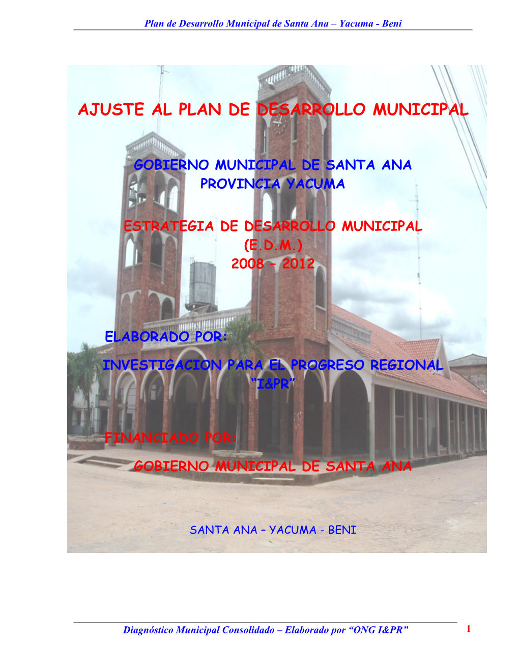 Ajuste Al Plan De Desarrollo Municipal