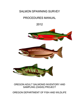 Salmon Spawning Survey Procedures Manual 2012