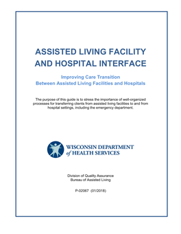 Assisted Living Facility and Hospital Interface, P-02068