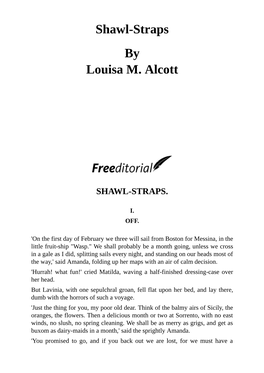 Shawl-Straps by Louisa M. Alcott