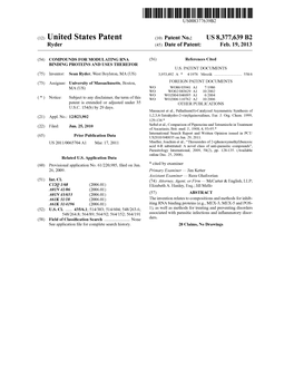 (12) United States Patent (10) Patent No.: US 8,377,639 B2 Ryder (45) Date of Patent: Feb