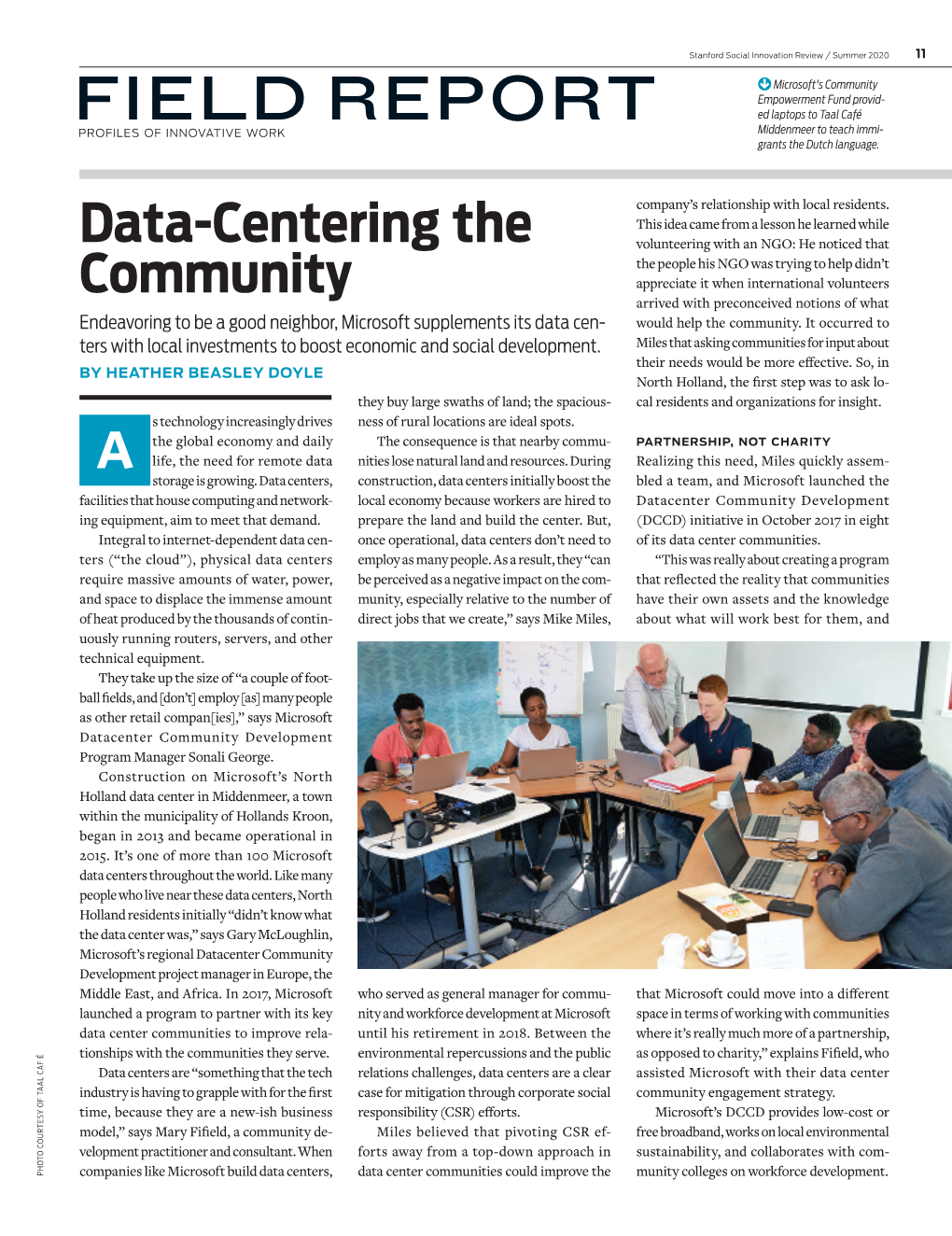 Data-Centering the Community