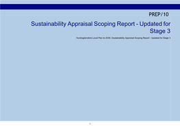 Sustainability Appraisal Scoping Report Updated for Stage 3 [PDF