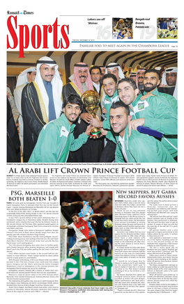 Al Arabi Lift Crown Prince Football Cup