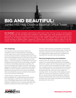 BIG and BEAUTIFUL: Jumbo HSS Help Crown a Supertall Office Tower